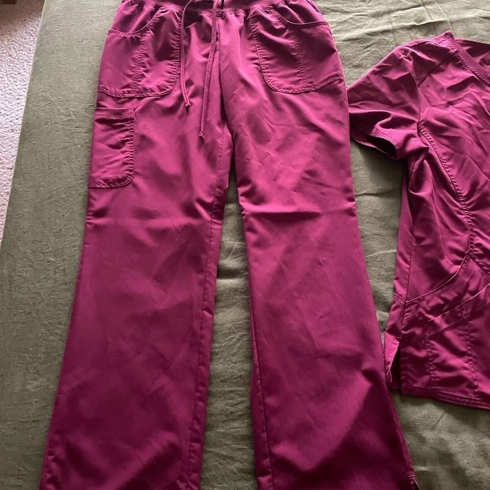 Men purple antimicrobial scrubstar pants.